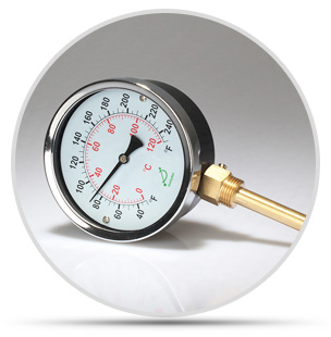 帶BSP螺牙雙金屬溫度計介紹 帶BSP螺牙雙金屬溫度計介紹